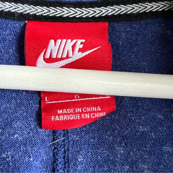 Nike blue zippered hoodie size L - Picture 6 of 7